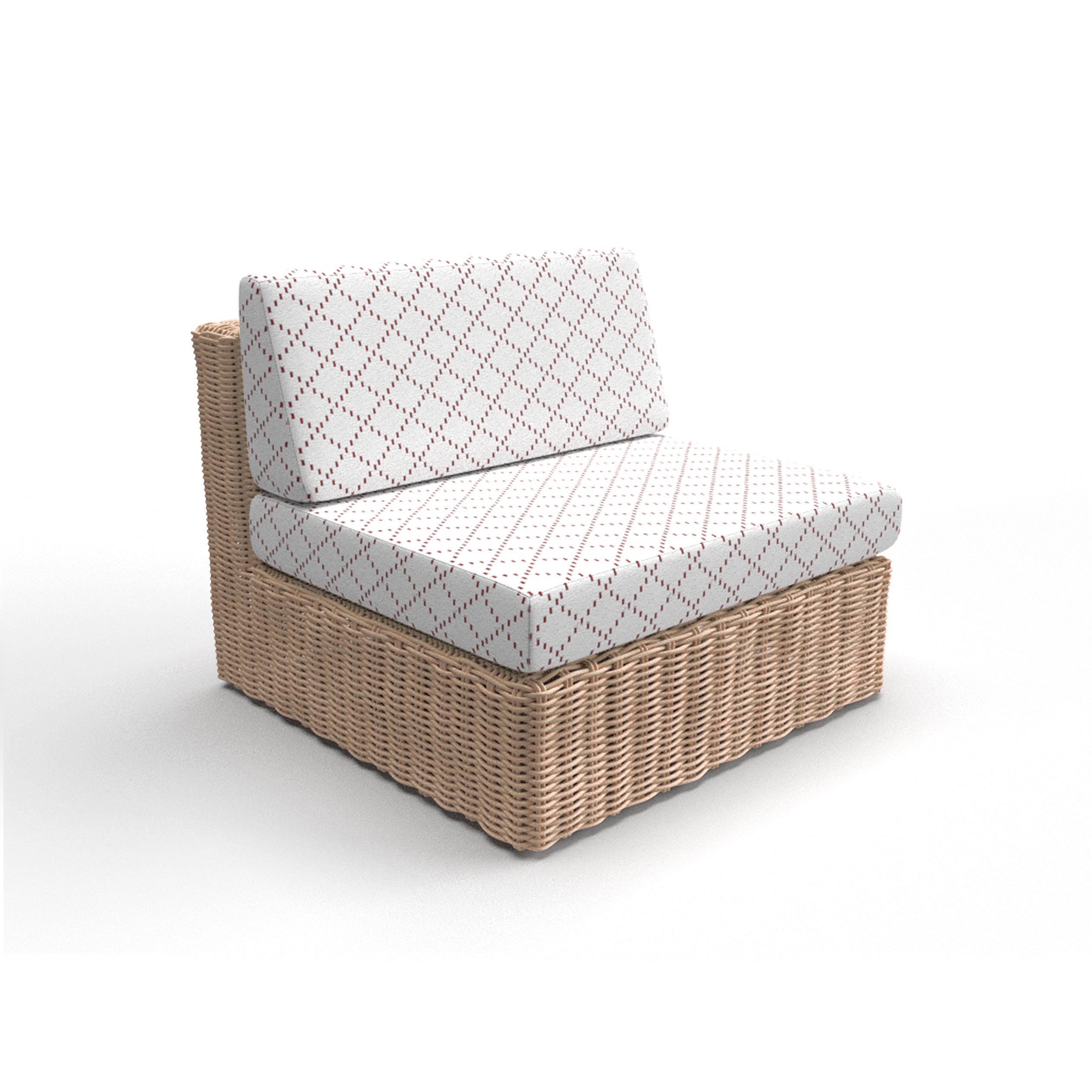 Sofa tapizado gaston y daniela tela etria rojo decoracion diseño geometrico outdoor casa