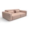 Sofa tapizado gaston y daniela tela fortuna naranja decoracion diseño geometrico lorenzo castillo casa