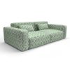 Sofa tapizado gaston y daniela tela fortuna verde decoracion diseño geometrico lorenzo castillo casa