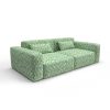 Sofa tapizado gaston y daniela tela hali verde decoracion diseño etnico casa