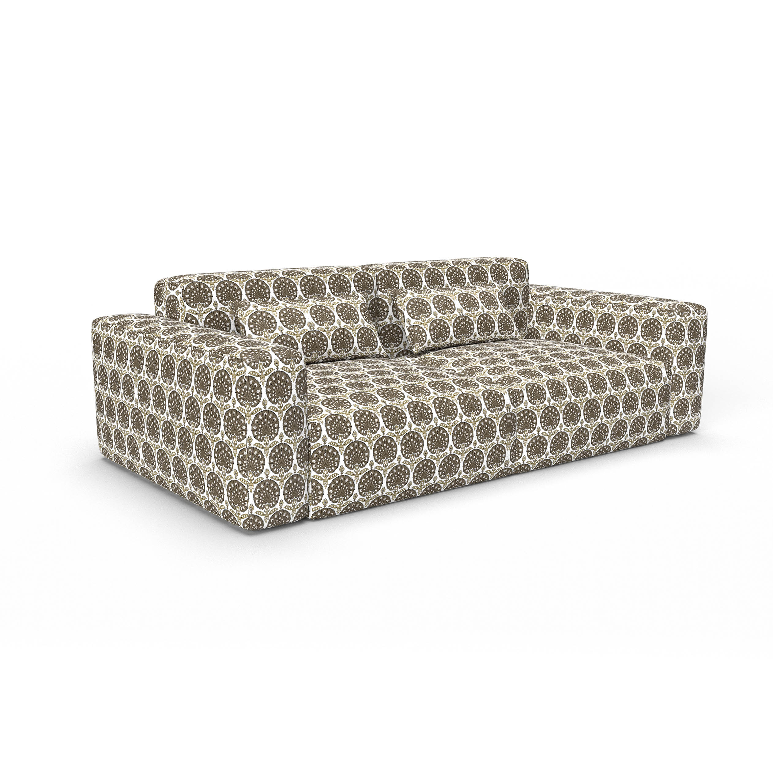 Sofa hesperia chocolate gaston y daniela telas oriental tapizado decoracion casa