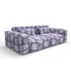 Sofa tapizado gaston y daniela tela hora espejo azul decoracion diseño botanico lorenzo castillo casa