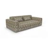 Sofa ishbiliya chocolate gaston y daniela telas floral geometrico tapizado decoracion casa