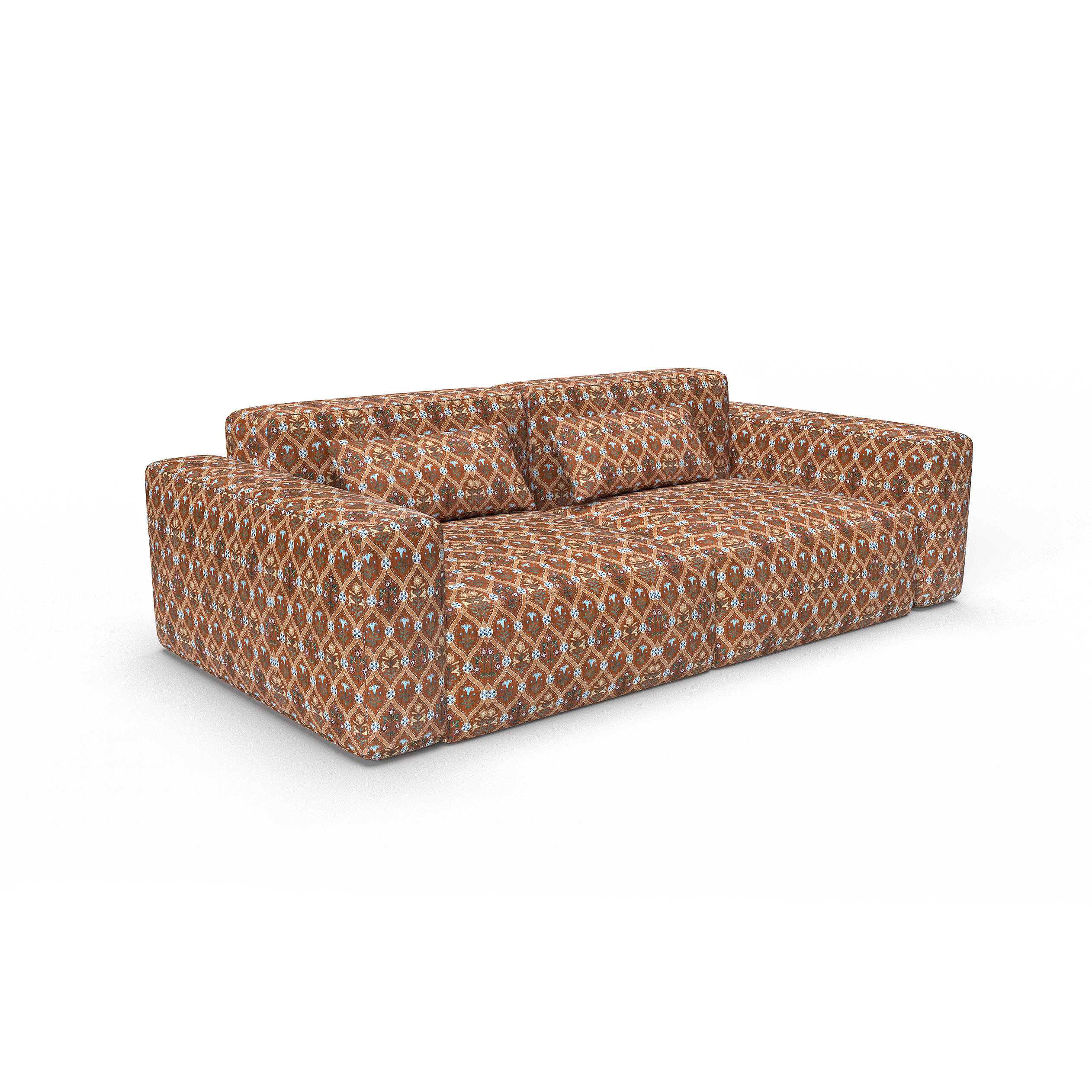 Sofa ishbiliya teja gaston y daniela telas floral geometrico tapizado decoracion casa