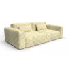 Sofa tapizado gaston y daniela tela jota amarillo decoracion diseño botanico lorenzo castillo casa