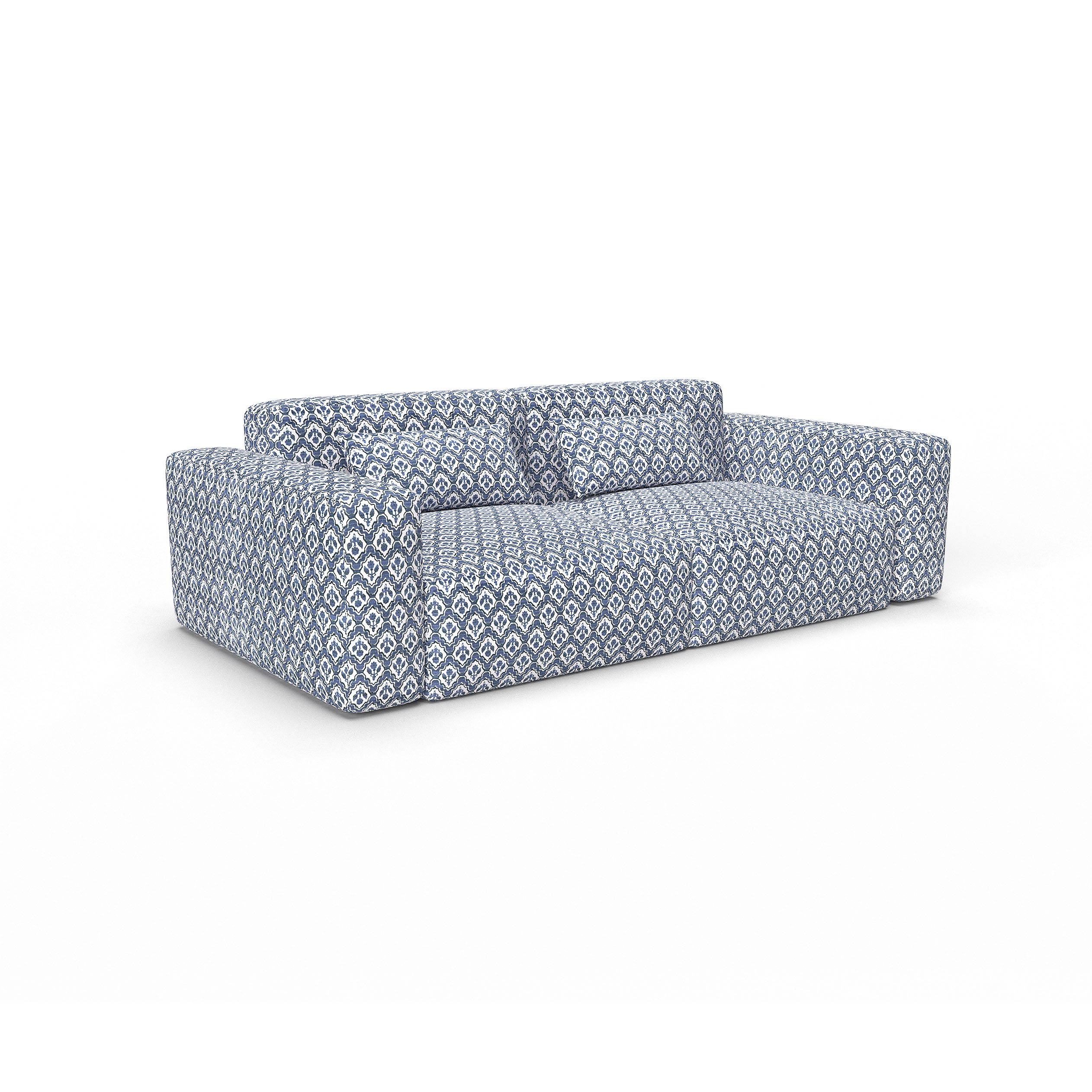 Sofa legio azul gaston y daniela telas floral geometrico tapizado decoracion casa