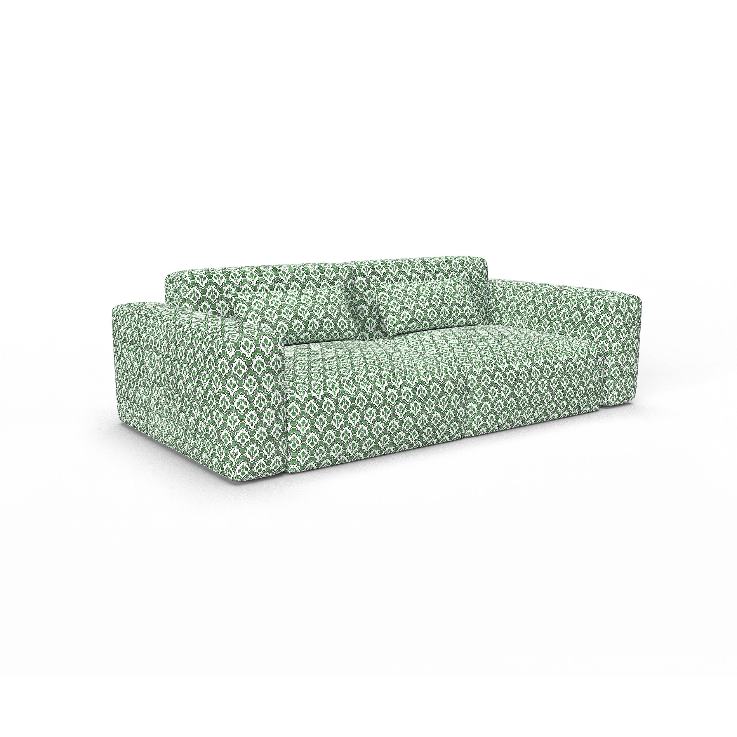 Sofa legio verde hoja gaston y daniela telas floral geometrico tapizado decoracion casa