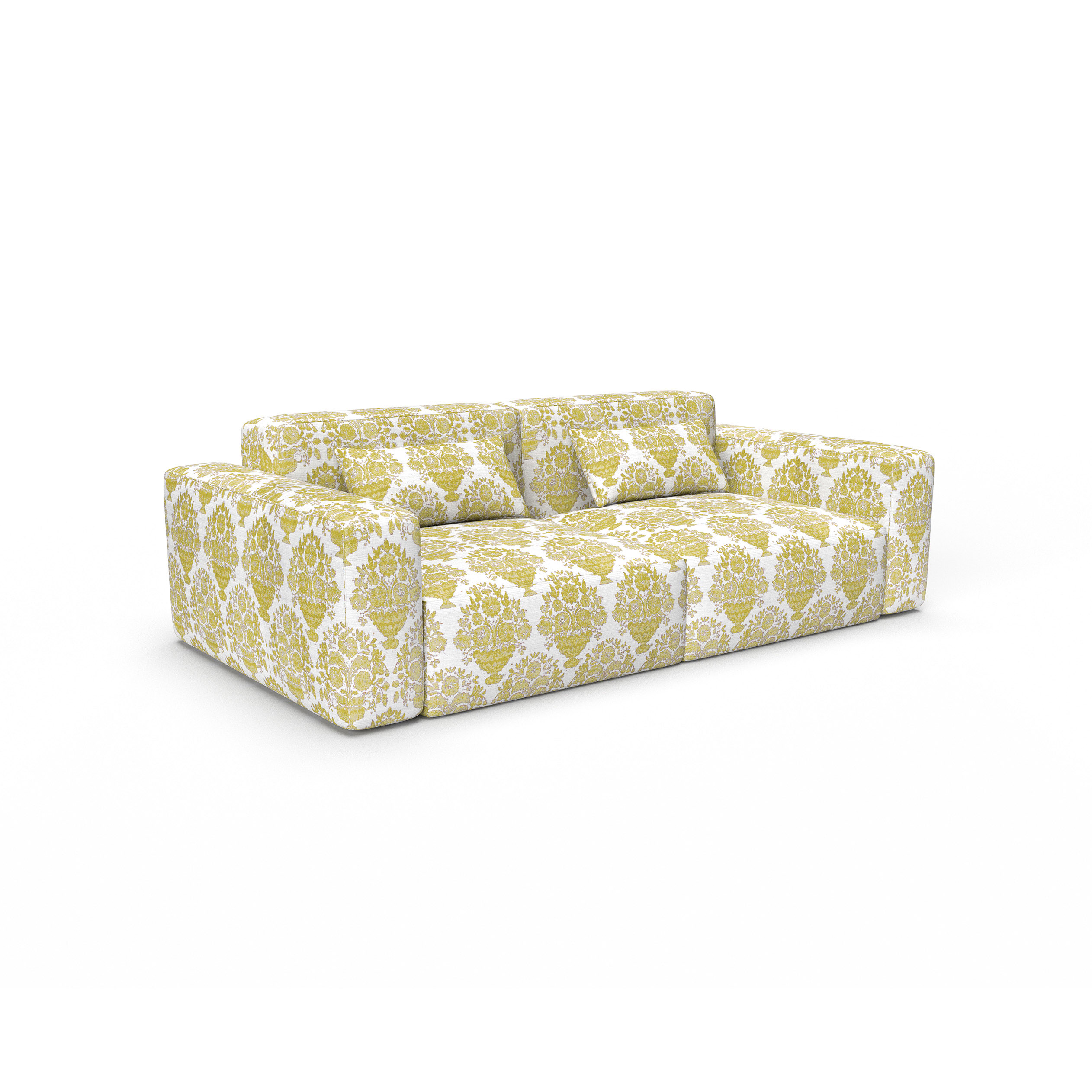 Sofa numantia oro gaston y daniela telas floral botanico tapizado decoracion casa