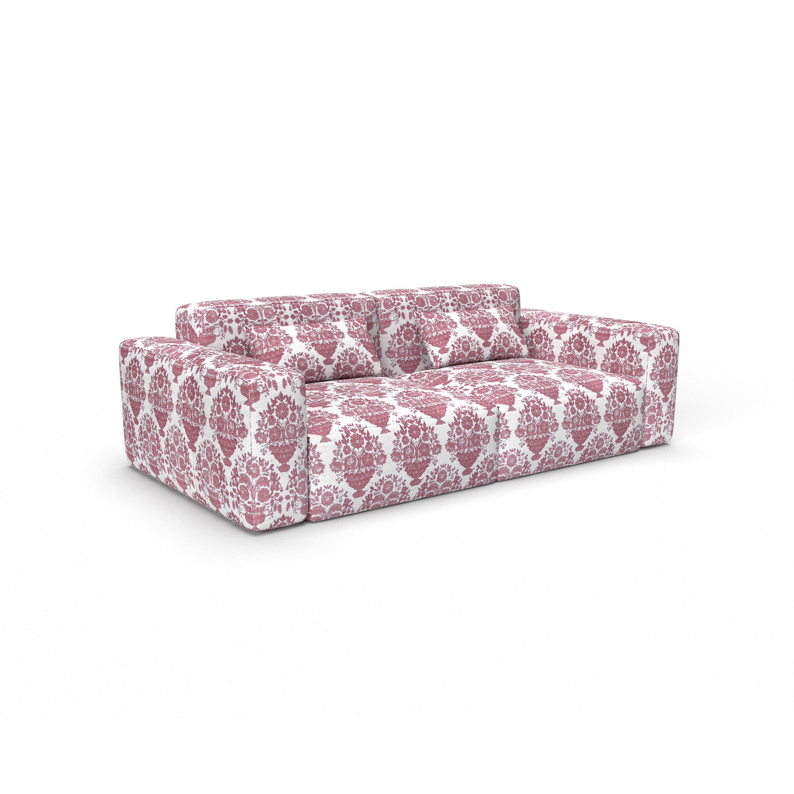 Sofa numantia rosa gaston y daniela telas floral botanico tapizado decoracion casa