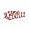 Sofa ovetus rojo gaston y daniela telas botanico tapizado decoracion casa