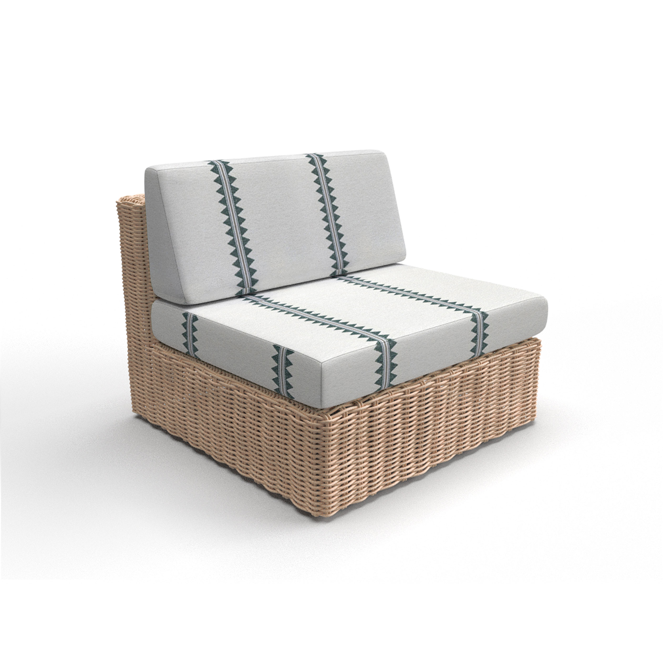Sofa tapizado gaston y daniela tela pamuk verde decoracion diseño etnico outdoor casa