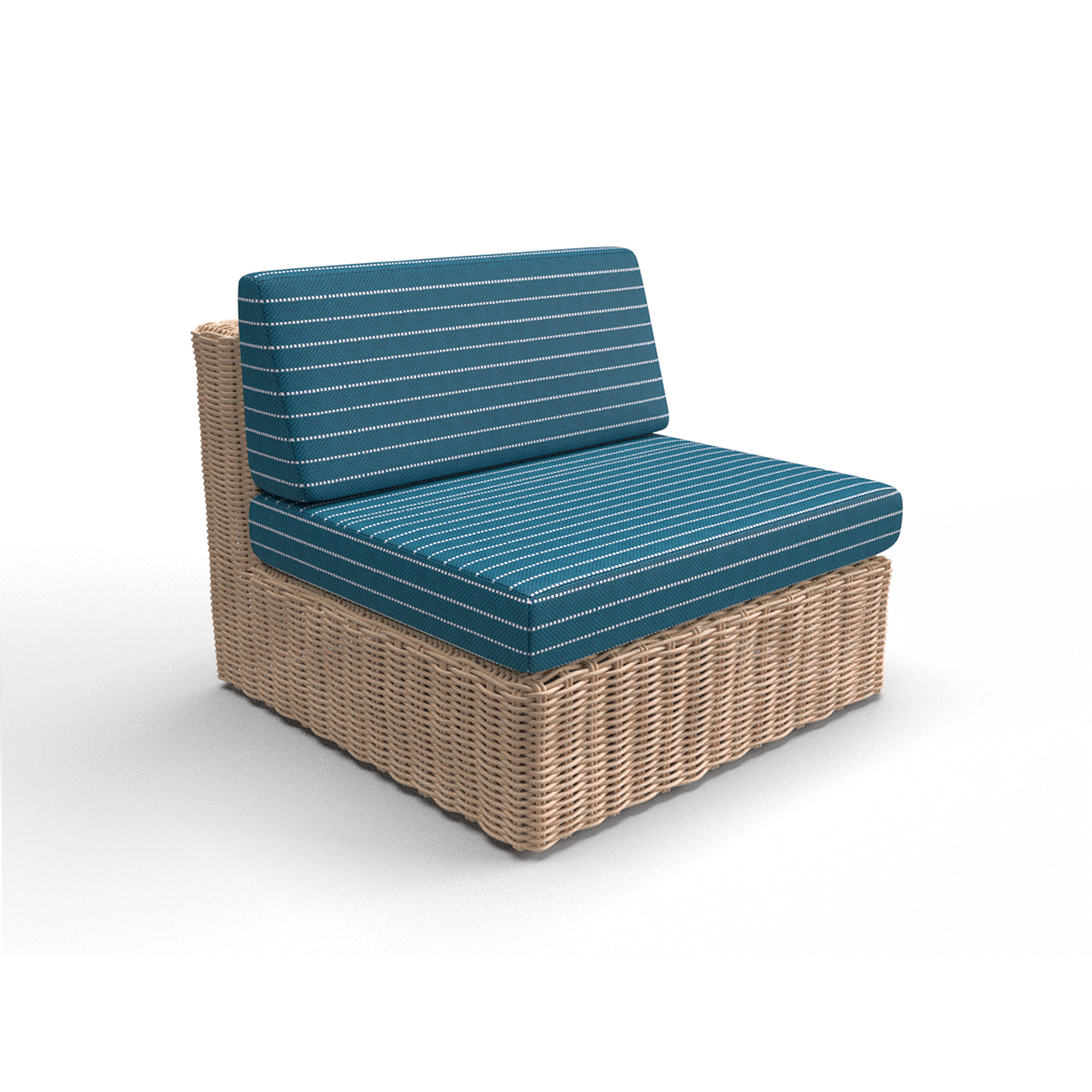 Sofa tapizado gaston y daniela tela sahil azul ultramar decoracion diseño rayas outdoor casa