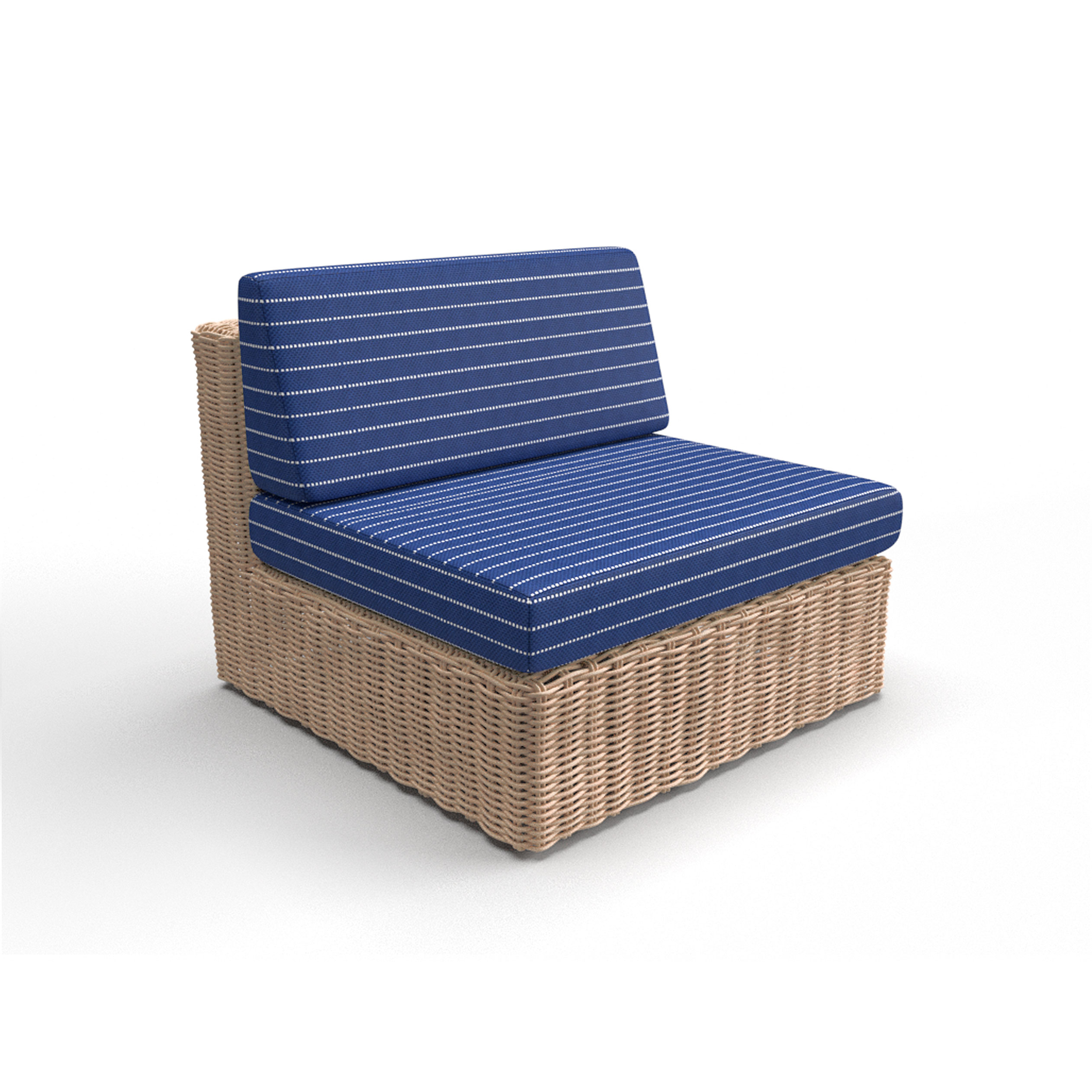Sofa tapizado gaston y daniela tela sahil navy decoracion diseño rayas outdoor casa