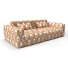 Sofa salamantica teja gaston y daniela telas figuras tapizado decoracion casa