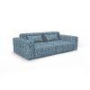 Sofa semurah azul gaston y daniela telas terciopelo floral tapizado decoracion casa