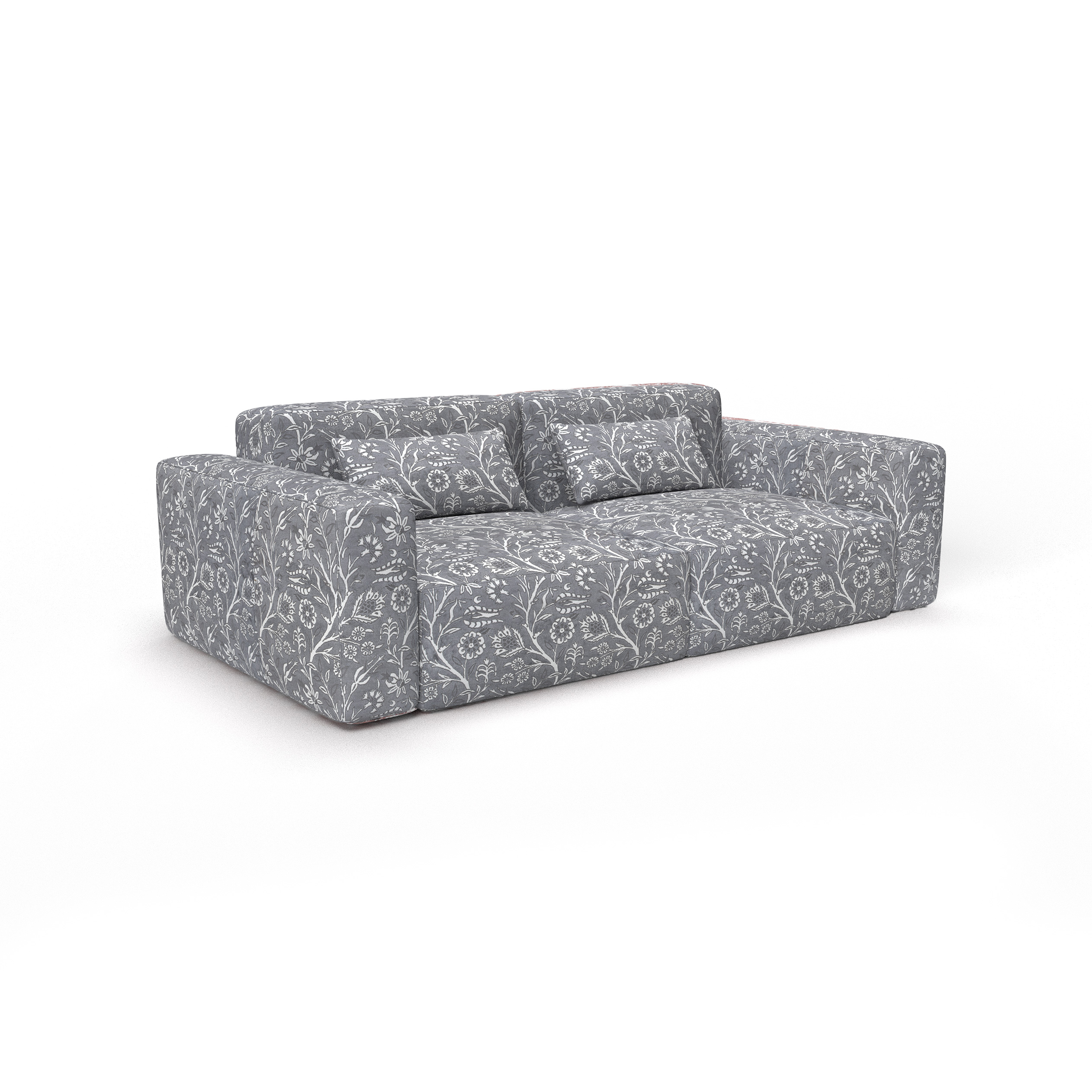Sofa semurah gris gaston y daniela telas terciopelo floral tapizado decoracion casa