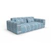 Sofa Sevan azul gaston y daniela telas etnico tapizado decoracion casa