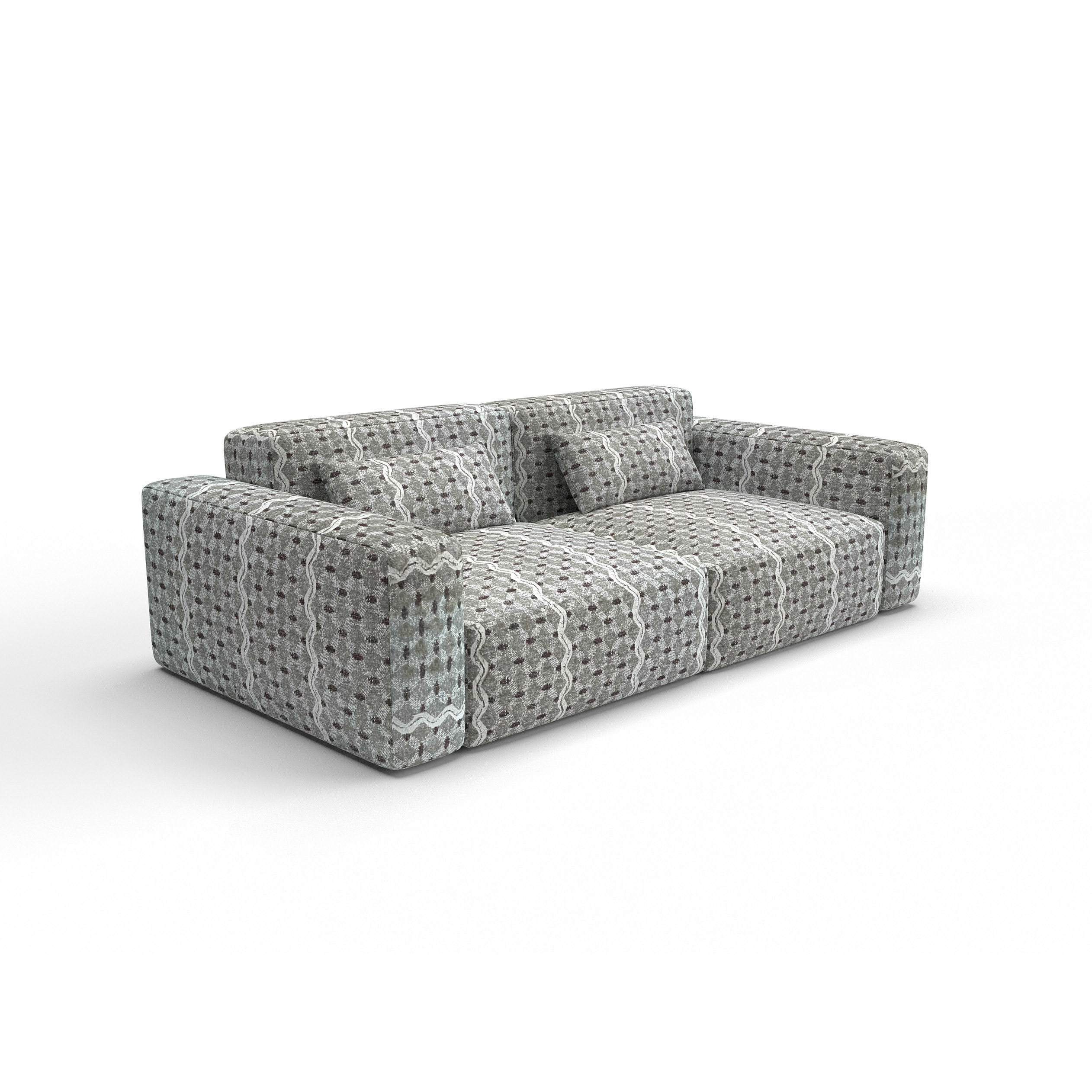 Sofa Sevan chocolate gaston y daniela telas etnico tapizado decoracion casa