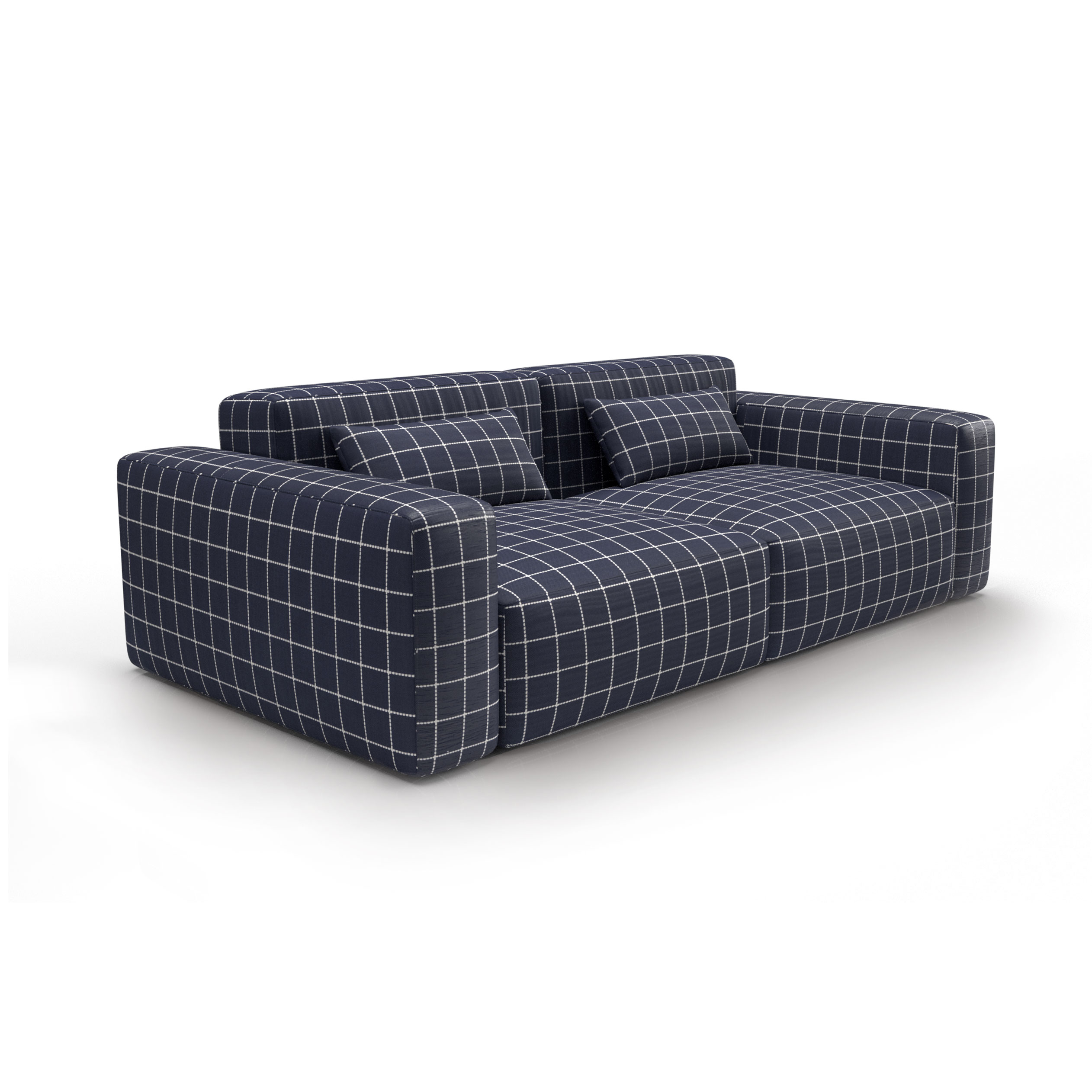 Sofa tapizado gaston y daniela tela tatil navy decoracion diseño cuadros outdoor casa