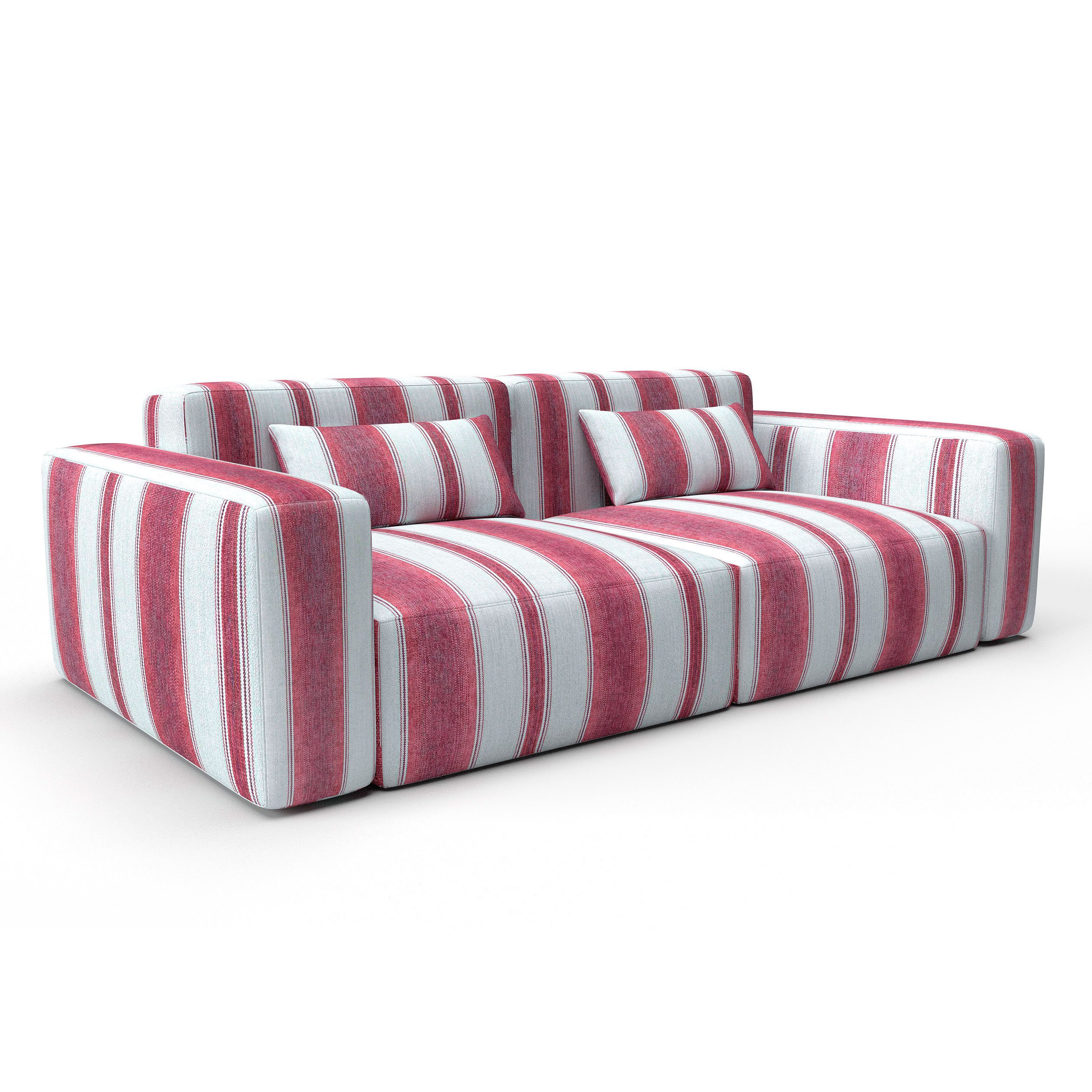 Sofa teodosio rosa gaston y daniela telas rayas tapizado decoracion casa