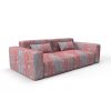 Sofa tapizado gaston y daniela tela tesorero rojo decoracion diseño paisley lorenzo castillo casa