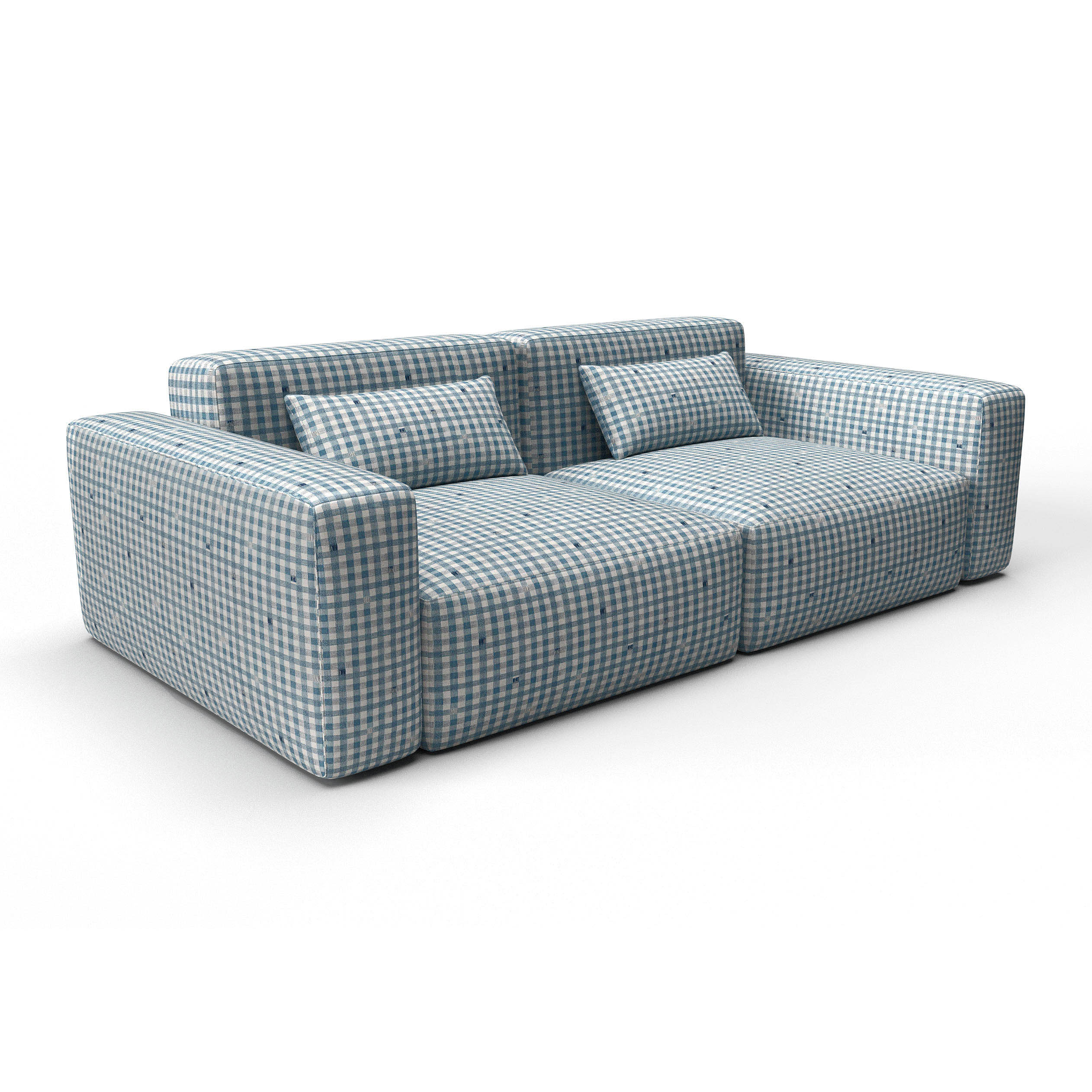 Sofa trajano azul oscuro gaston y daniela telas cuadros tapizado decoracion casa