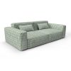Sofa trajano verde hoja gaston y daniela telas cuadros tapizado decoracion casa