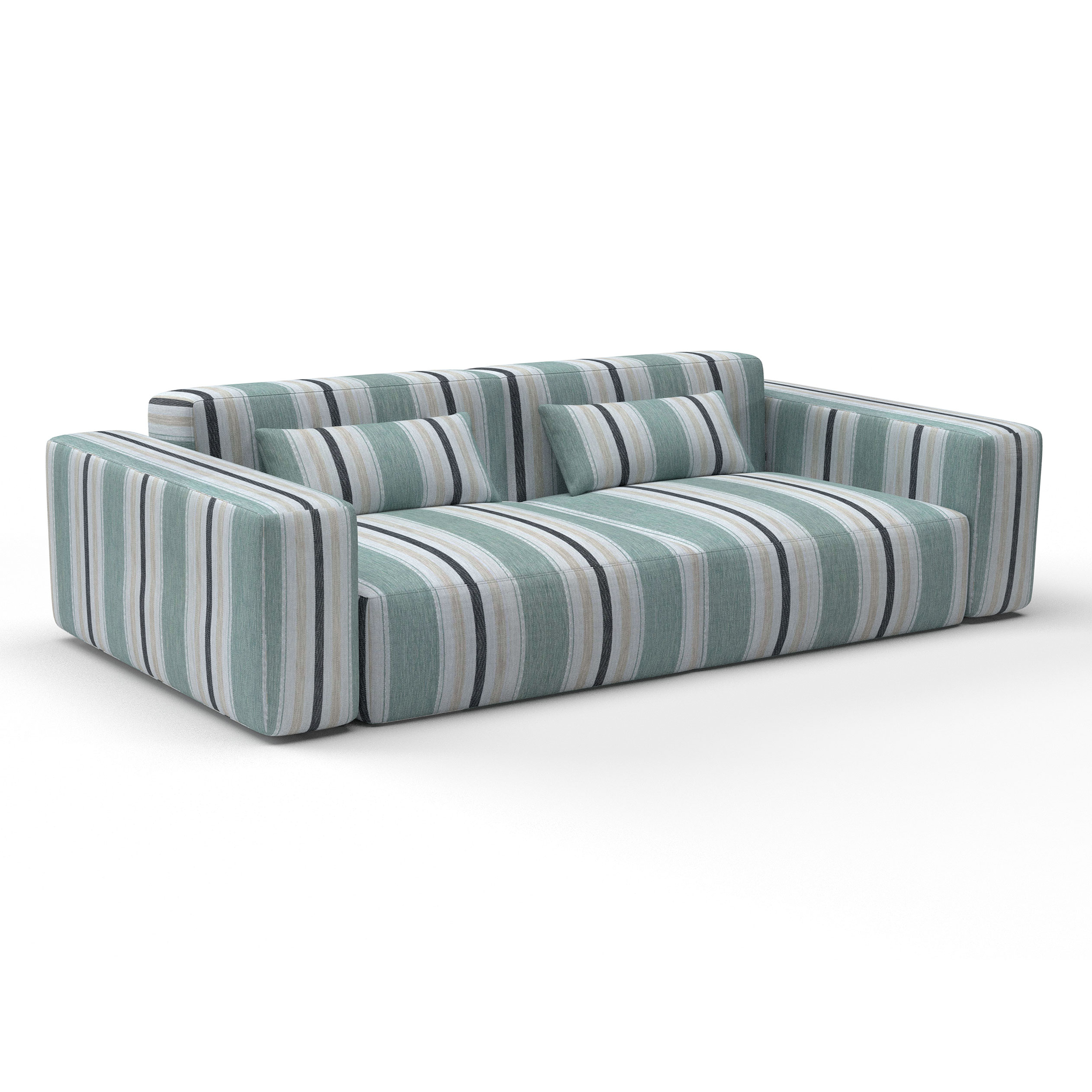Sofa albuquerque agua gaston y daniela telas rayas etnico tapizado decoracion casa