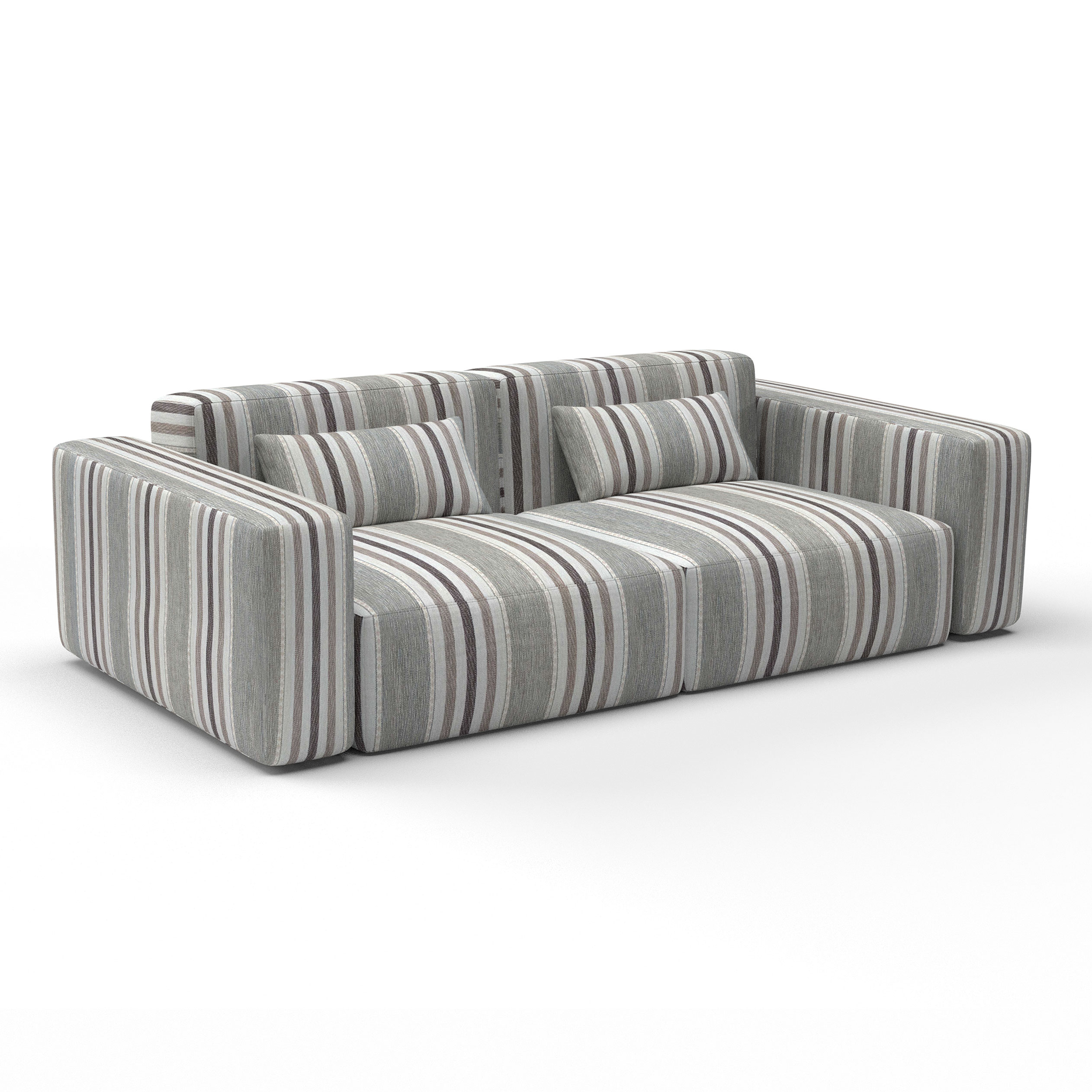 Sofa albuquerque natural gaston y daniela telas rayas etnico tapizado decoracion casa