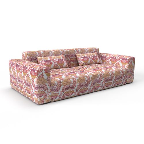 Sofa alejandra rosa gaston y daniela lorenzo castillo telas floral botanico tapizado decoracion casa