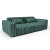 Sofa almudaina azul verde gaston y daniela telas rayas tapizado decoracion casa