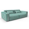 Sofa almudaina verde botella gaston y daniela telas rayas tapizado decoracion casa