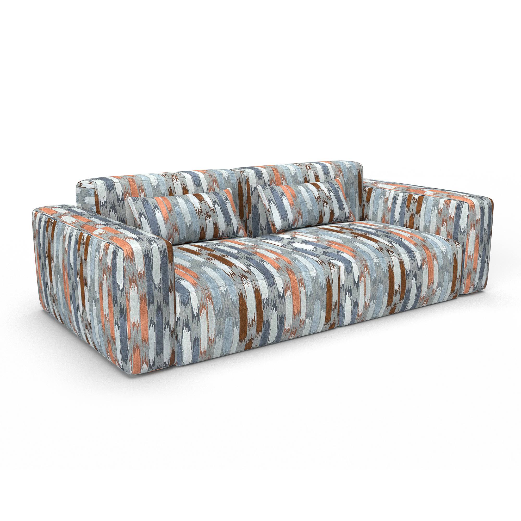 Sofa aragon azul gaston y daniela telas abstracto tapizado decoracion casa