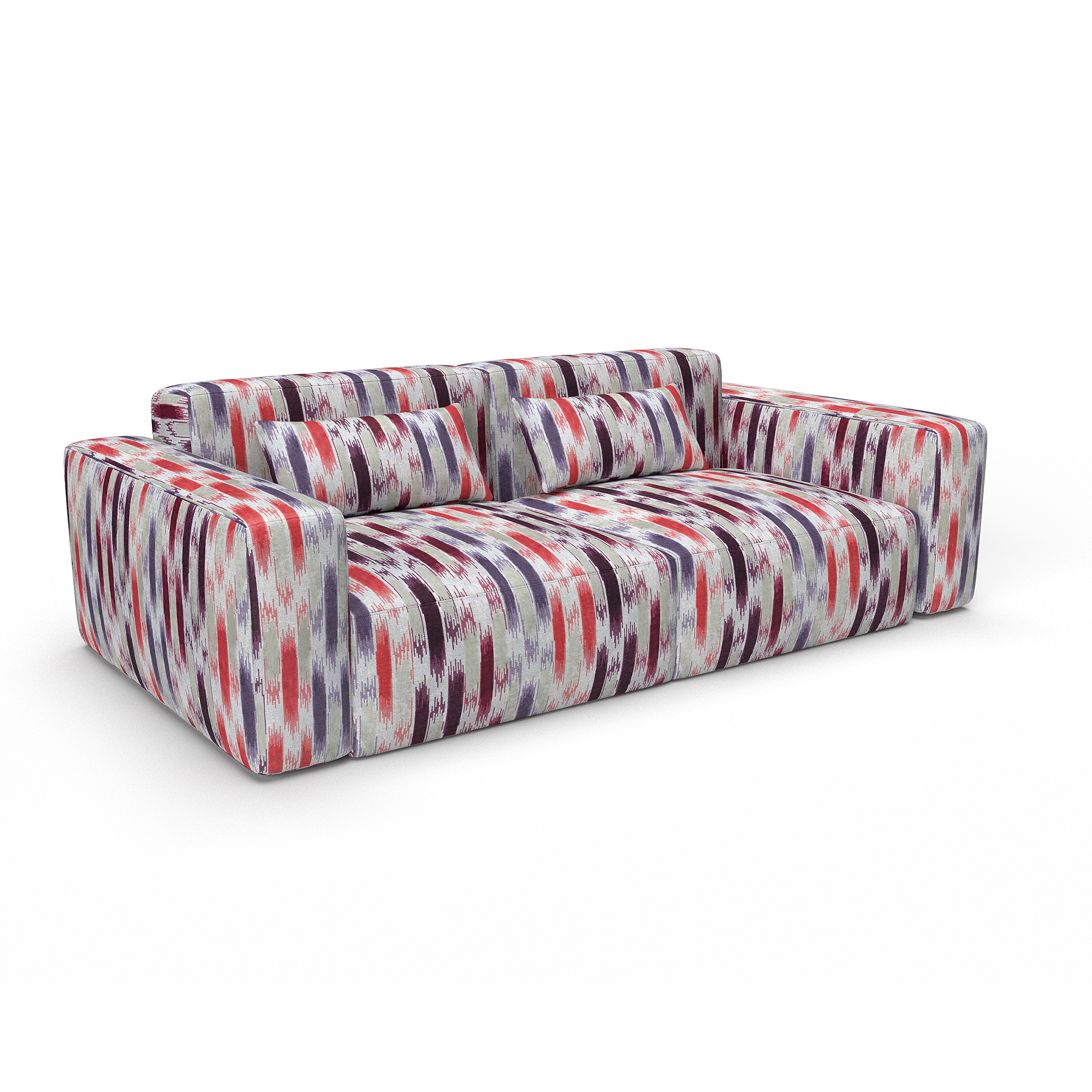 Sofa aragon rojo gaston y daniela telas abstracto tapizado decoracion casa
