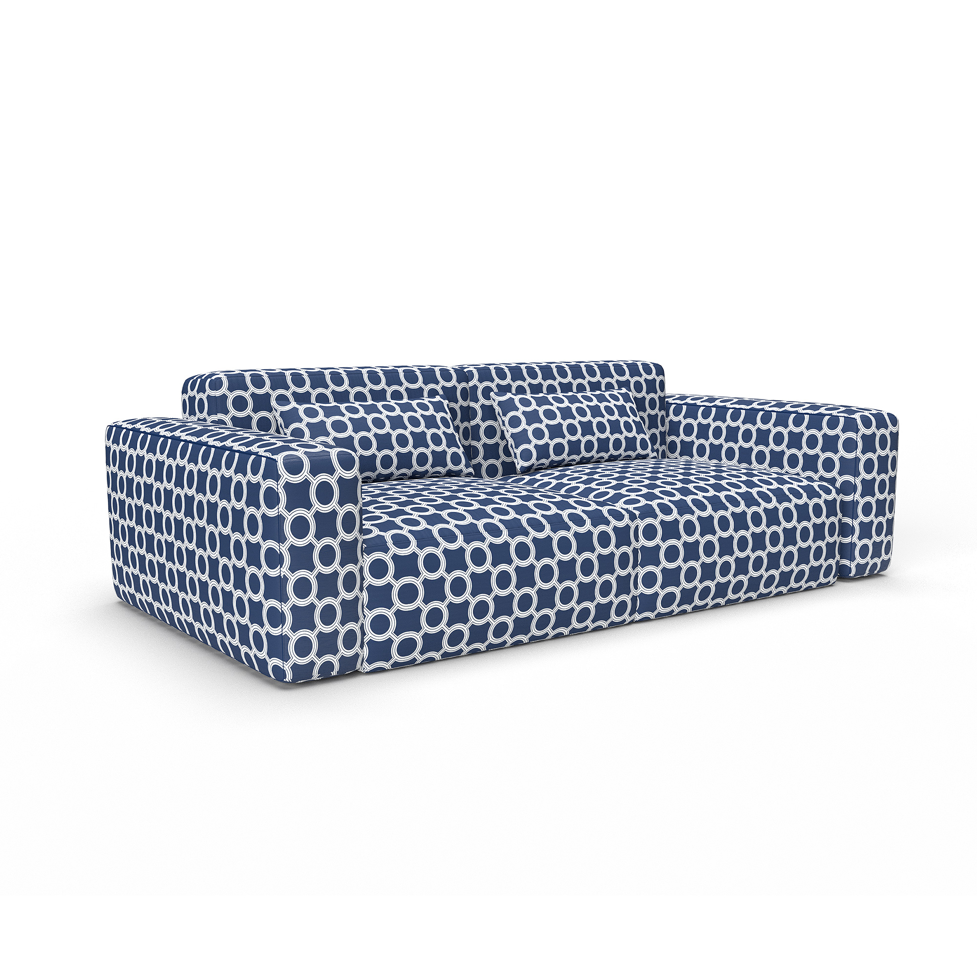 Sofa aymara azul gaston y daniela telas geometrico tapizado decoracion casa