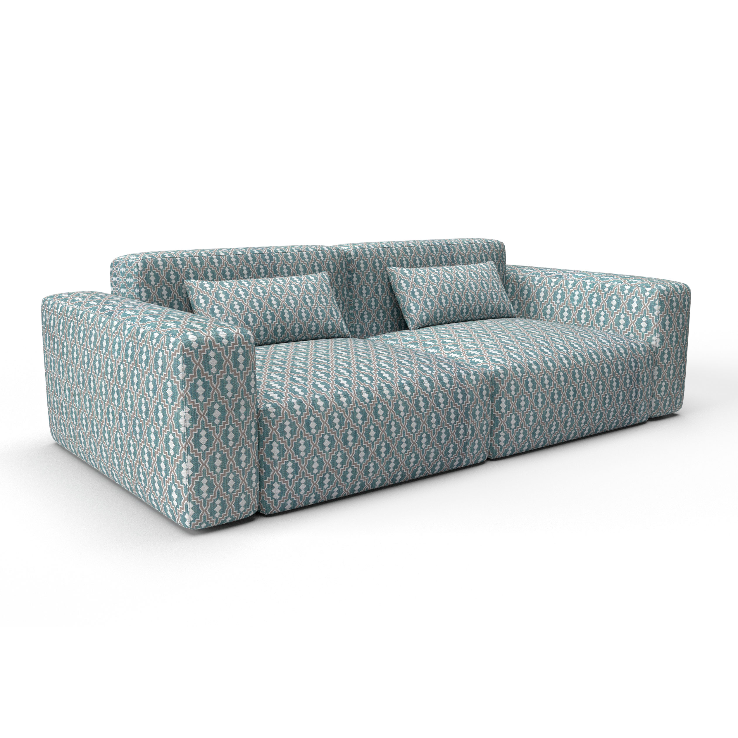 Sofa aztec agua gaston y daniela telas etnico tapizado decoracion casa
