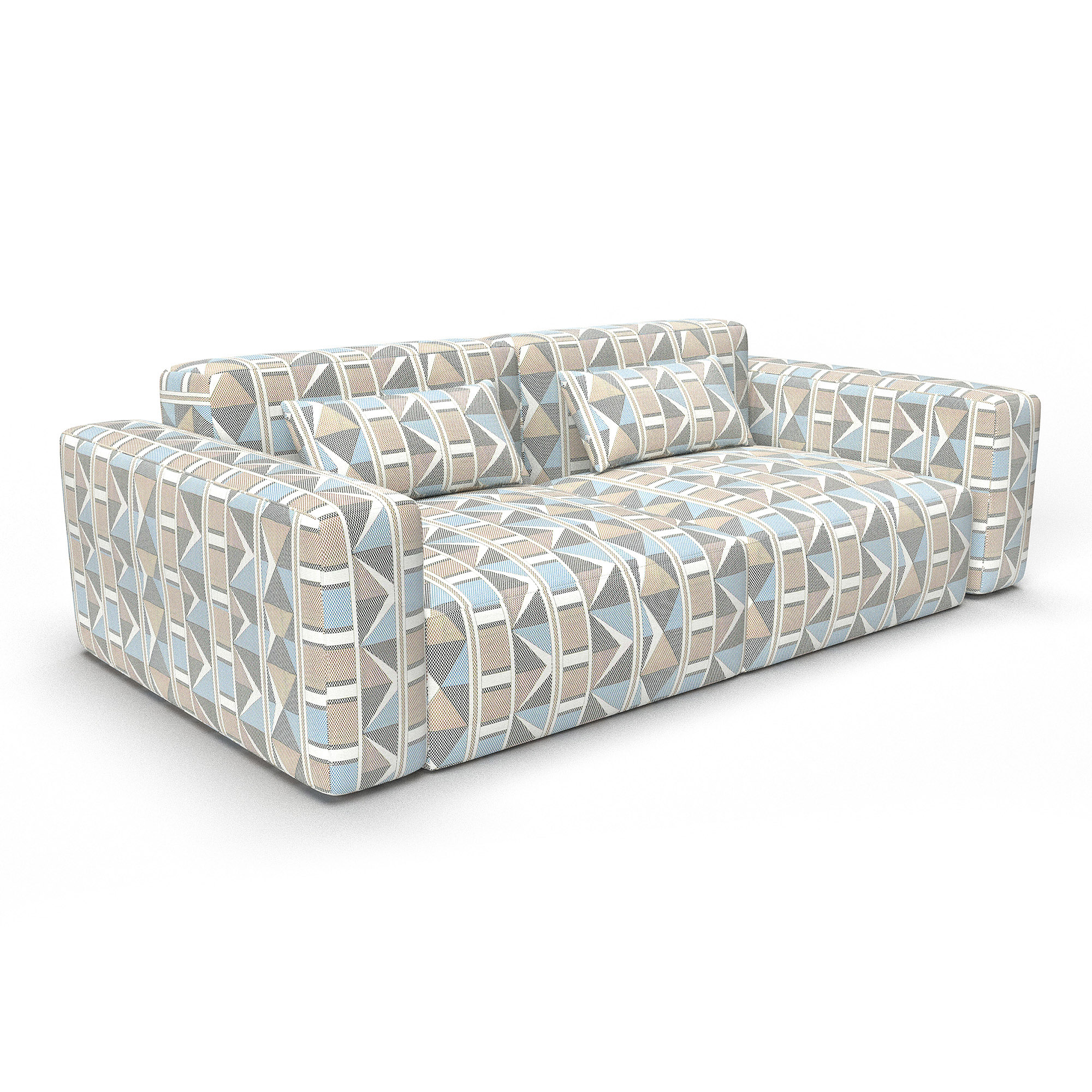 Sofa buena esperanza azul gaston y daniela telas geometrico tapizado decoracion casa