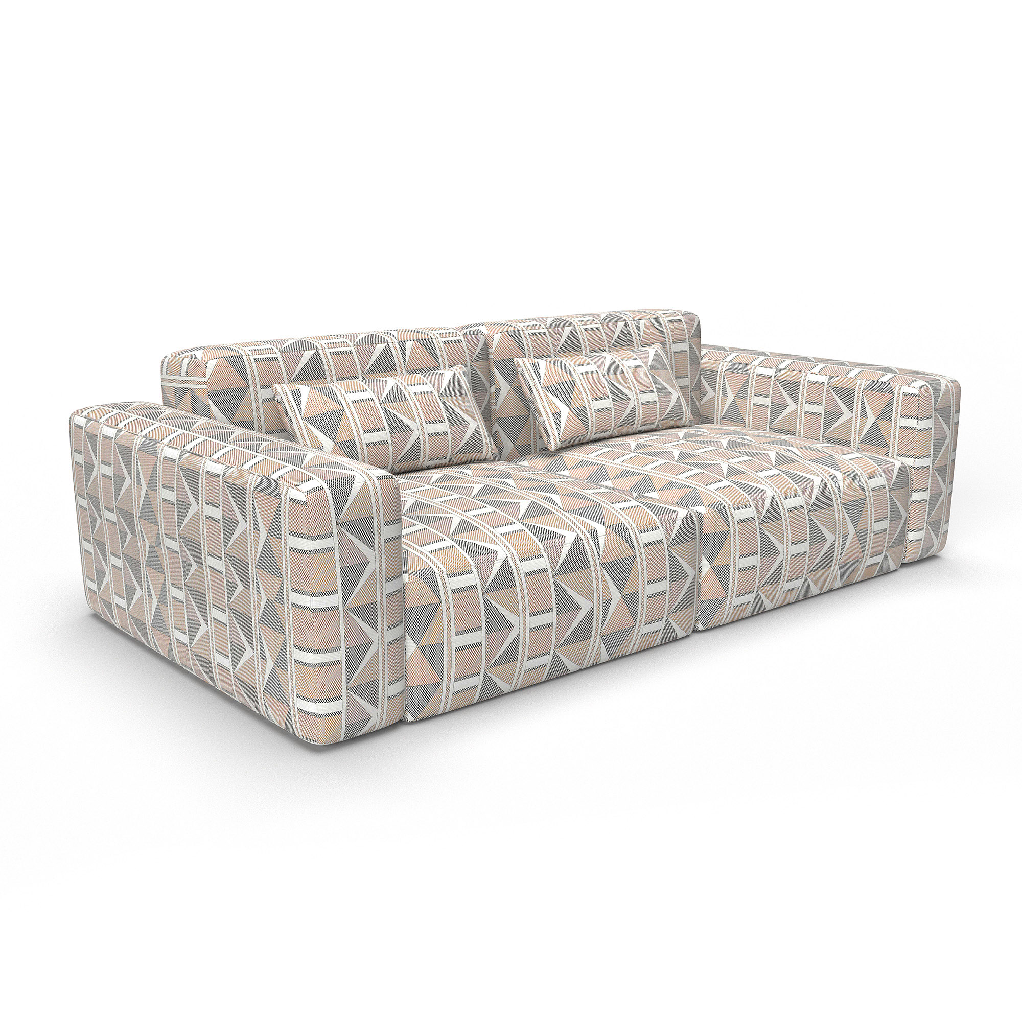Sofa buena esperanza marron gaston y daniela telas geometrico tapizado decoracion casa