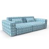 Sofa cala pi azul claro gaston y daniela telas ikat tapizado decoracion casa