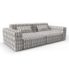 Sofa cala pi chocolate gaston y daniela telas ikat tapizado decoracion casa