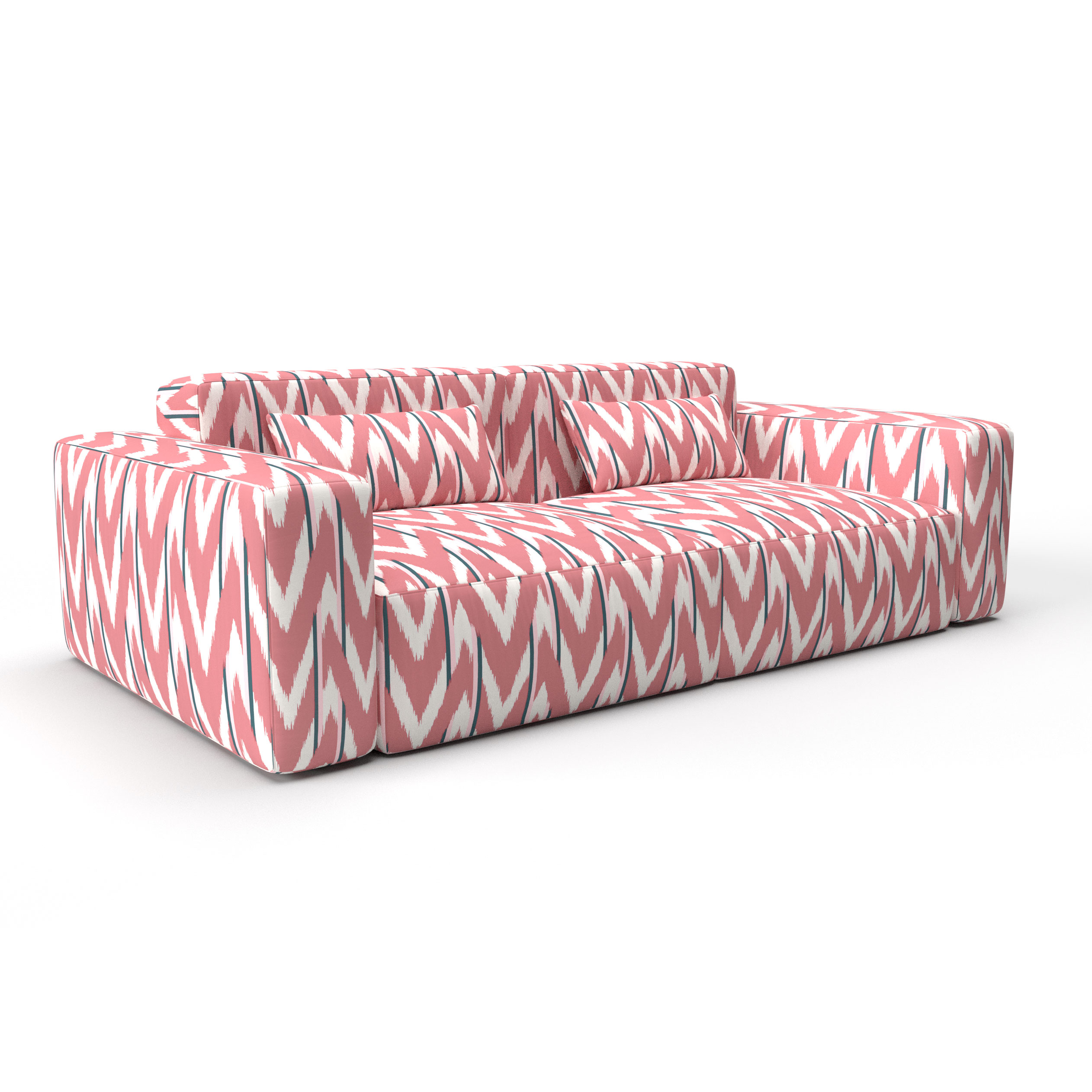 Sofa cala dor rosa gaston y daniela telas ikat tapizado decoracion casa
