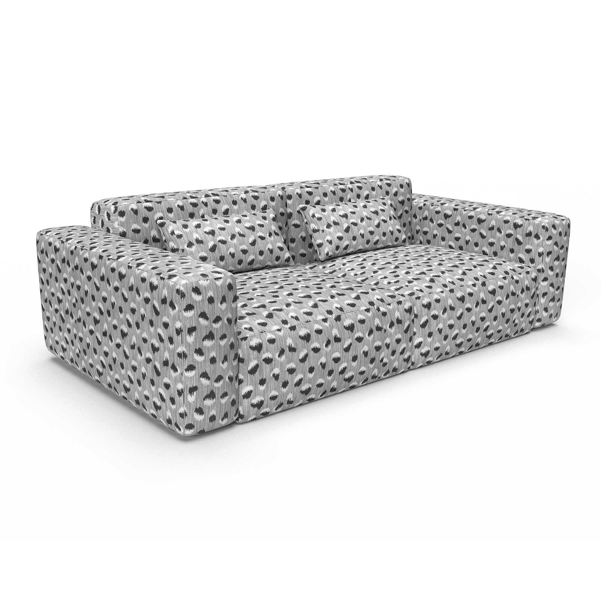 Sofa castilla negro gaston y daniela telas animal print tapizado decoracion casa
