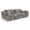 Sofa colosos marron gaston y daniela telas etnico tapizado decoracion casa