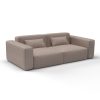 Sofa cooper chocolate gaston y daniela lorenzo castillo telas geometrico tapizado decoracion casa