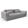 Sofa deia azul chocolate gaston y daniela telas cuadros tapizado decoracion casa