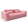 Sofa deia rojo gaston y daniela telas cuadros tapizado decoracion casa