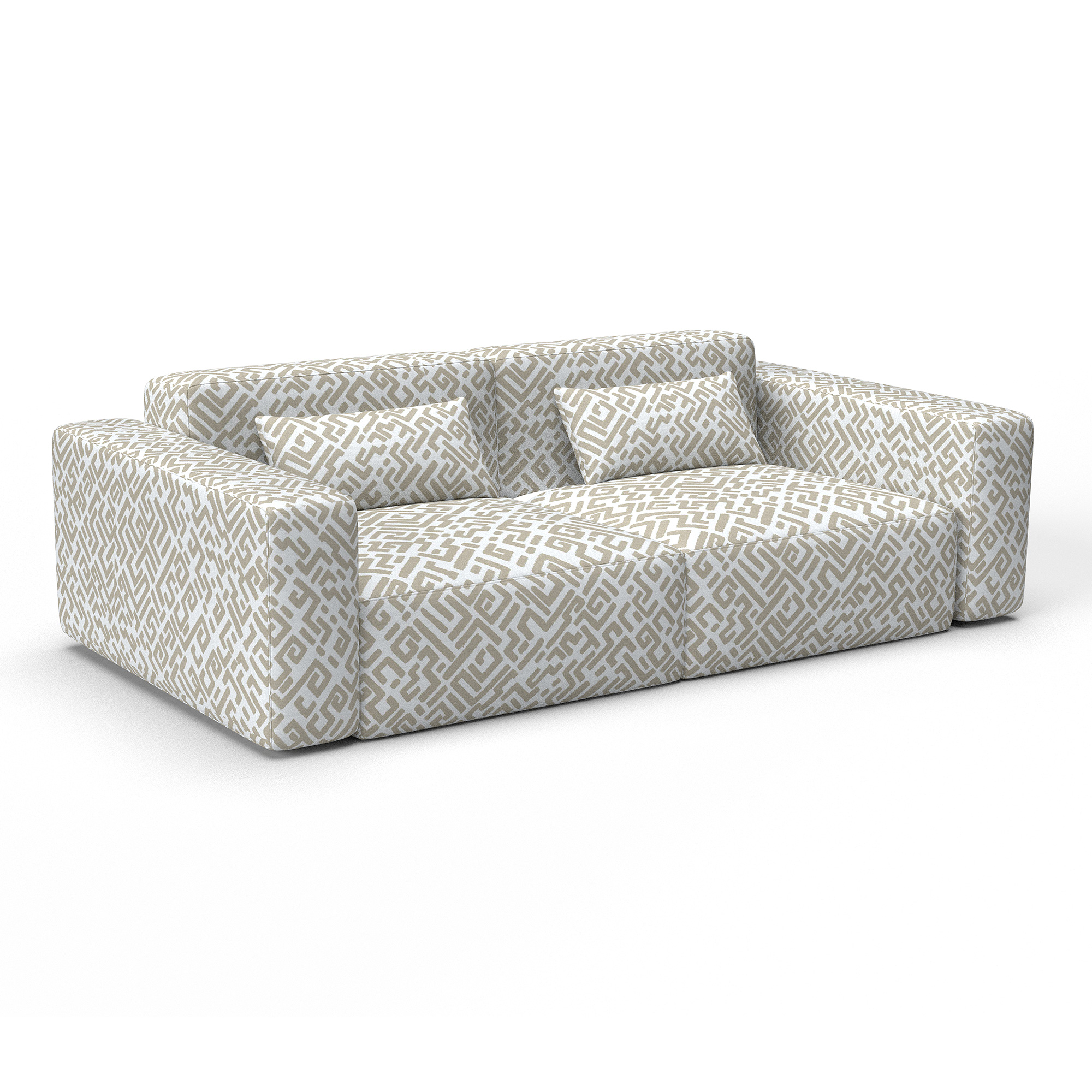 Sofa escritura crema gaston y daniela telas geometrico tapizado decoracion casa