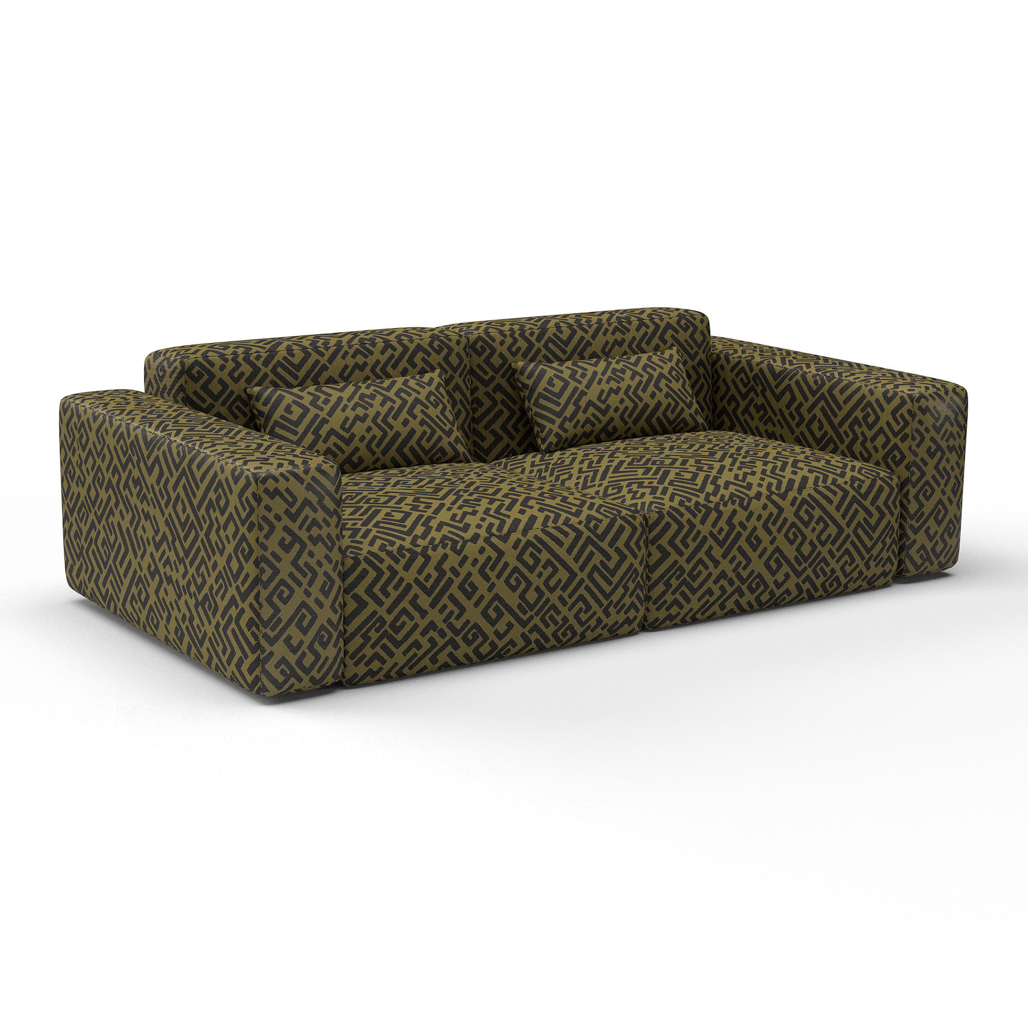 Sofa escritura marron gaston y daniela telas geometrico tapizado decoracion casa