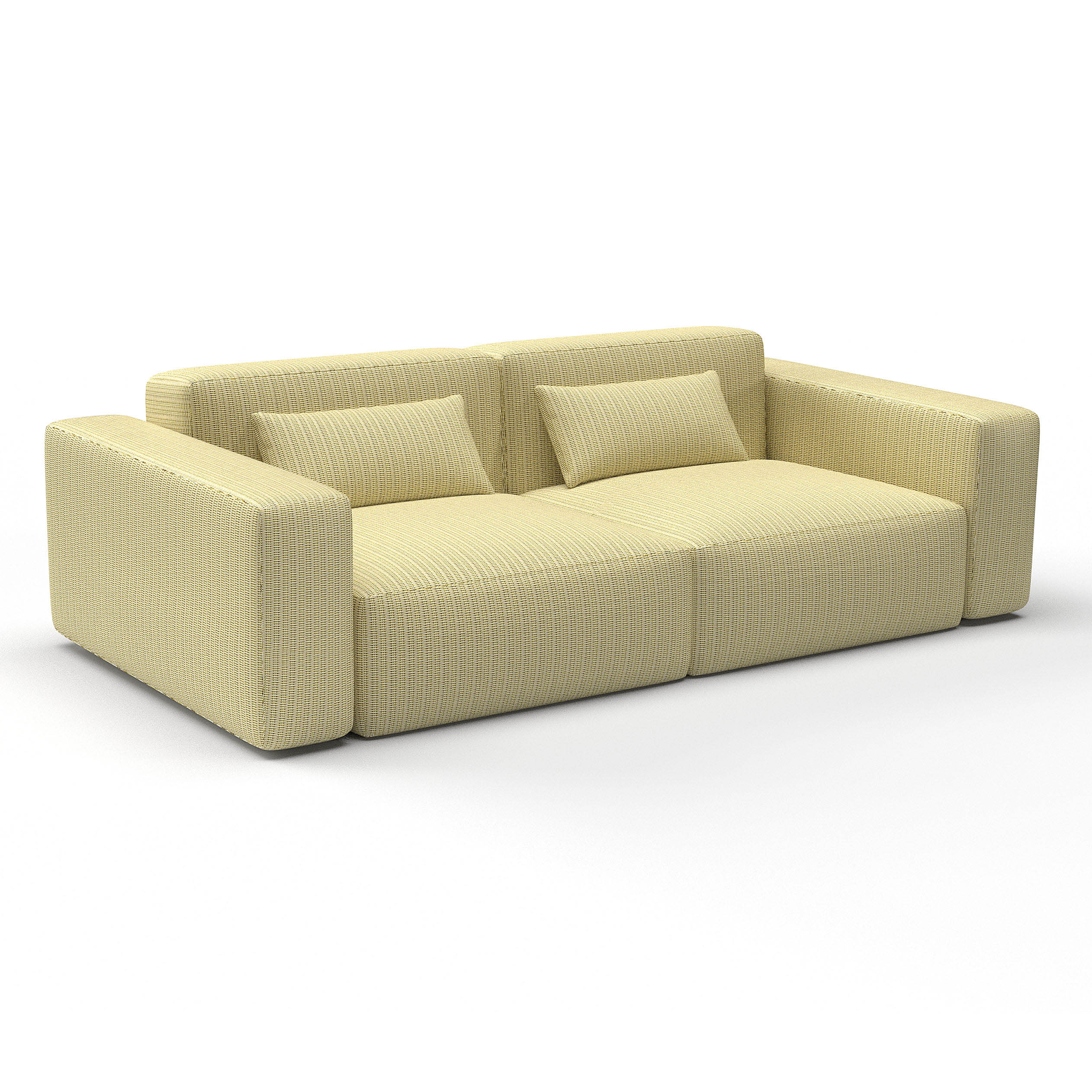 Sofa floopy paja gaston y daniela lorezno castillo telas geometrico tapizado decoracion casa