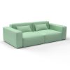 Sofa floopy verde gaston y daniela lorezno castillo telas geometrico tapizado decoracion casa